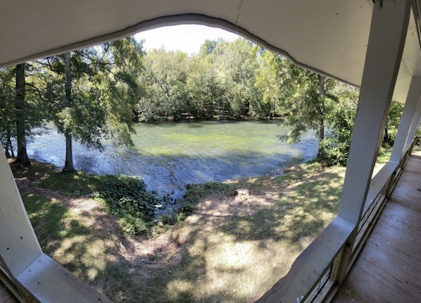 River view from back patio / upper level.