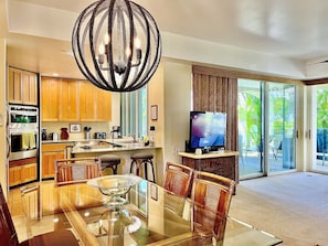 Air-conditioned, spacious living room.