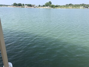 “No Wake” cove to kayak and swim out in front of the boat dock