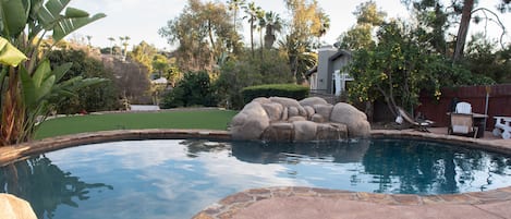 Enjoy a dip in the salt water pool! 