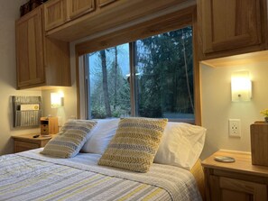 Convenient bedside built-in usb ports & outlets keeping your devices charged