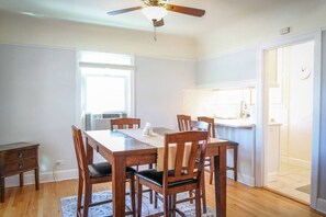 Dining for four or a breakfast bar for a light snack