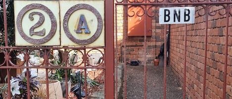 Front gate and walkway to your accomodation.