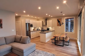 Kitchen and dining area