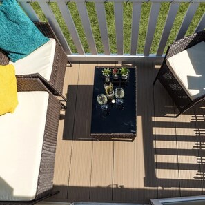 Drone Birdseye picture of the decking