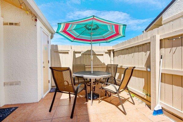 Spacious patio