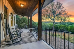 Sit and watch deer and birds, enjoy the sunsets and hill country views