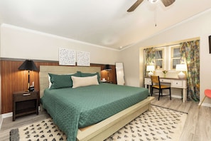 The master suite is located towards the back of the house and feels very secluded and private. With the ensuite bathroom, you can disappear into the suite for a good night's rest!