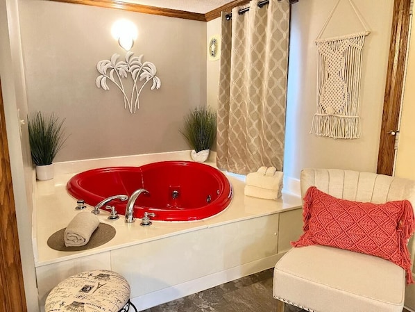 Heart shaped Jacuzzi for two