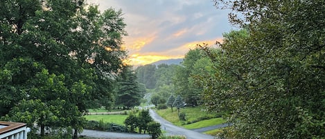 Morning sunrise from the cabin