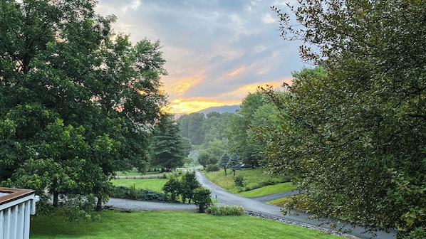 Morning sunrise from the cabin