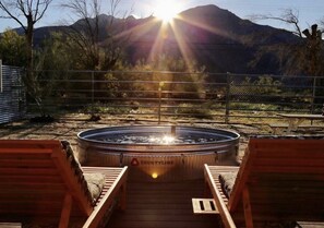 Newly installed Cowboy Pool to escape the Texas heat