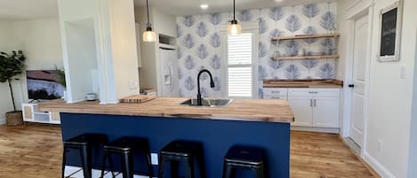 Kitchen and coffee nook