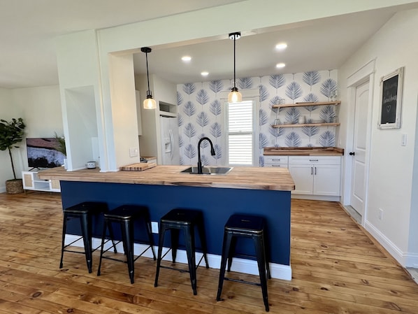 Kitchen and coffee nook