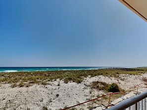 Utsikt mot havet/stranden