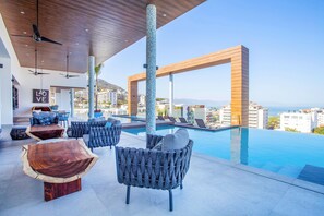 Seating area on the rooftop