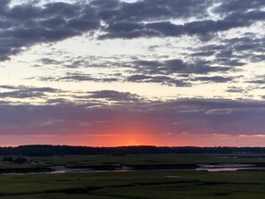 Amazing sunset from back balcony