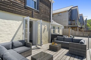 Rosevilla Farmhouse, Portreath.  Sit down and enjoy the Cornish sunshine.