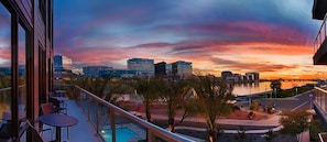 CozySuites luxury Tempe condo in paradise under the palm trees and overlooking Town Lake! [view from the clubroom]