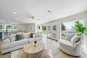 This is the main living room area of the home