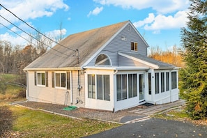 Front view of the house