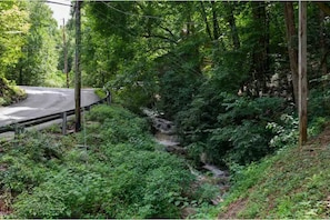 Your patio deck offers sights and sounds of the creek for tranquility and peace.