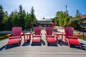 Rest awhile and enjoy the stunning sunsets in the gorgeous Muskoka Chair lounges. 