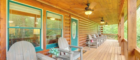 Lake Lure Vacation Rental | 3BR | 2BA | 1,352 Sq Ft | Stairs Required