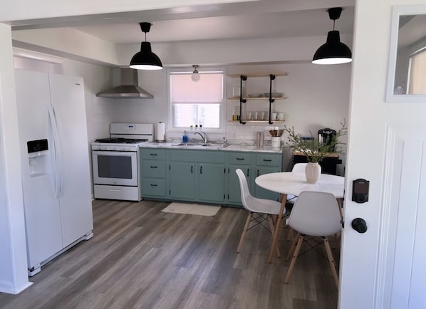 Fully stocked kitchen