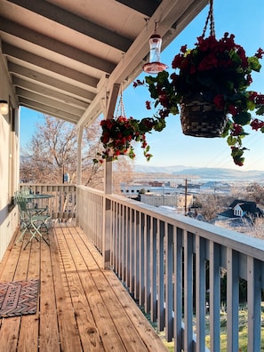 Balcony overlooking The Dalles and Columbia River