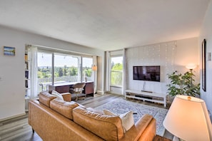 Living Room | Smart TV | Laptop-Friendly Workspace