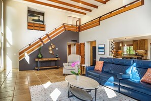 Living Room | Smart TV | Free WiFi | 1st-Floor Bed & Bath
