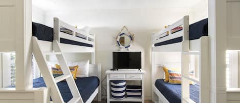 Full over queen and XL twin over twin bunk beds, great for the kiddos!