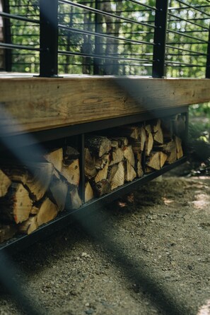 Firewood below deck