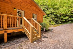 Front door with keyless entry