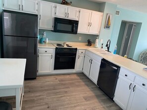 Super clean and stocked kitchen!