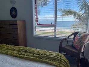 Bedroom 1 with beach views 