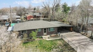 Arial view of the home
