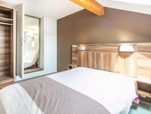Drift to sleep in a comfortable bed after a wonderful day outside.