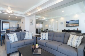 Sofa seating in living room