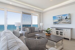 Cozy seating area in the living room