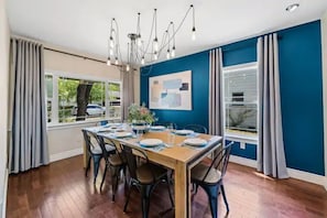 Room for everyone in our gorgeous dining room