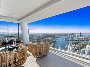 Blick vom Balkon