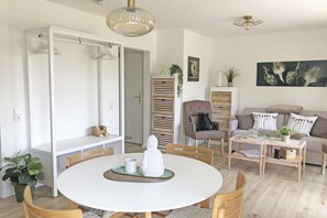 Dining area in the living room
