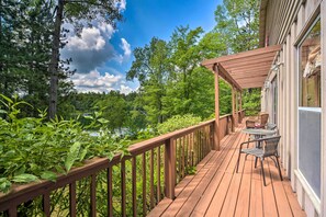 Deck w/ Lake Views | Main Floor