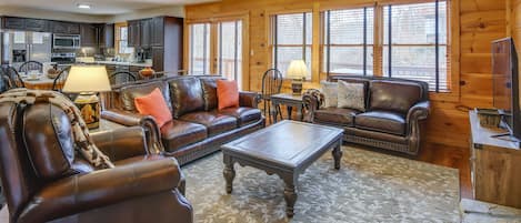 Gatlinburg Vacation Rental | 3BR | 3.5BA | Access Only By Stairs | 2,300 Sq Ft
