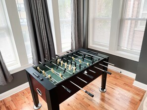 Sun room foosball table