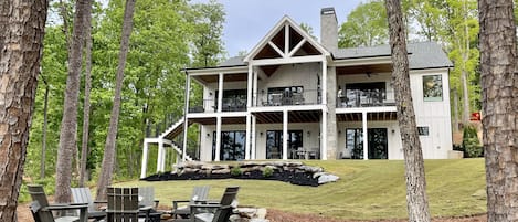 Brand new high end construction. Flat lot, 50 feet from pristine Lake Keowee!