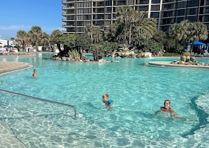 Huge Lagoon Pool  (not heated).