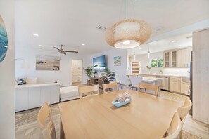 Open Concept Space with Living room, Dining room and Kitchen.